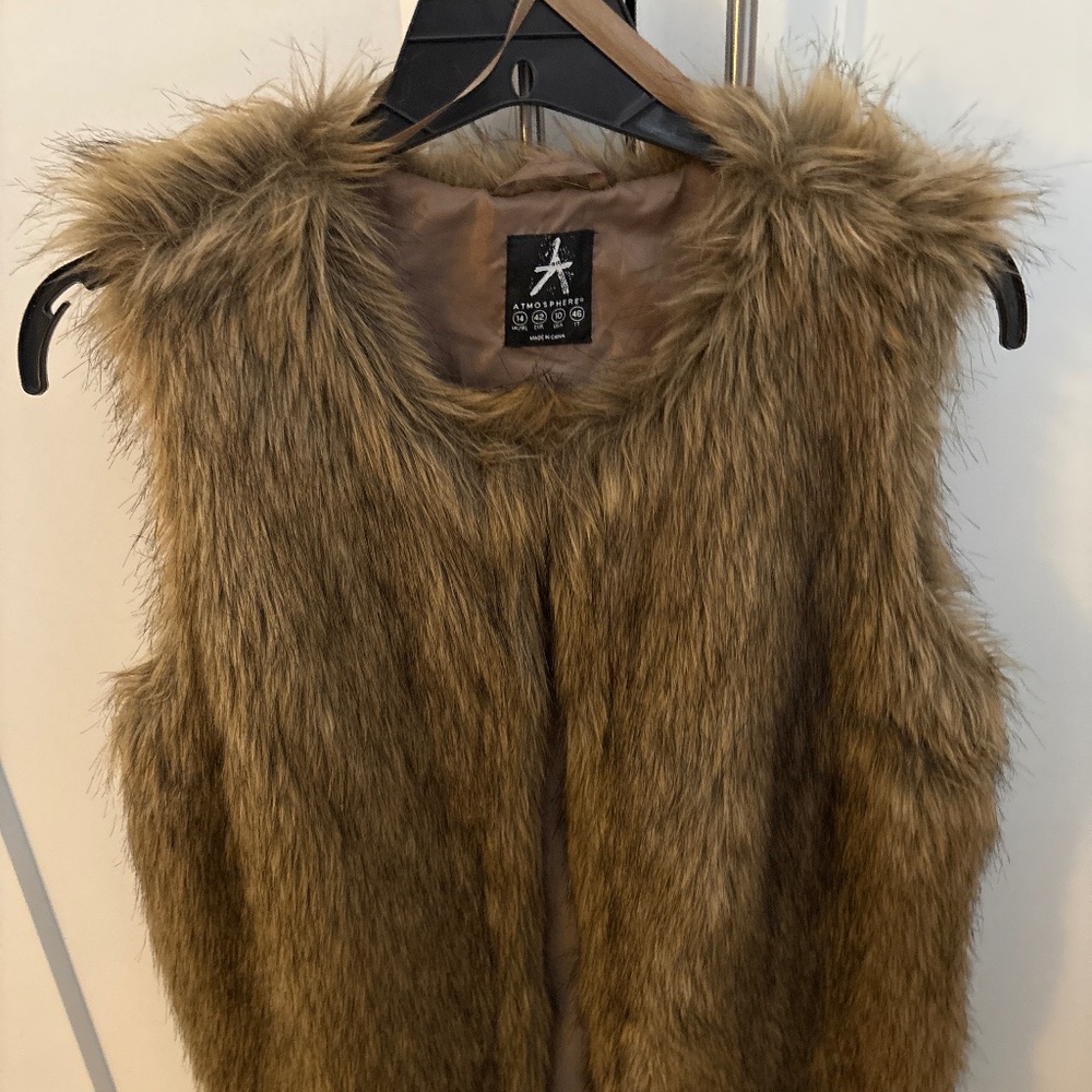 Faux fur vest